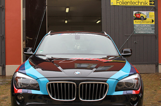 BMW X1 Safety Car Designfolierung