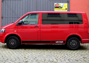 VW T5, Teilfolierung, Werbung