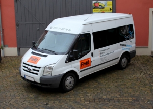 Ford Transit, Teilfolierung, Werbung