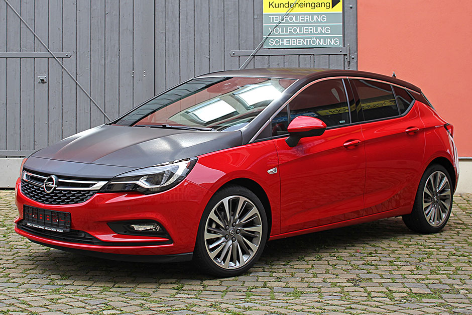 Opel-Astra - Teilfolierung