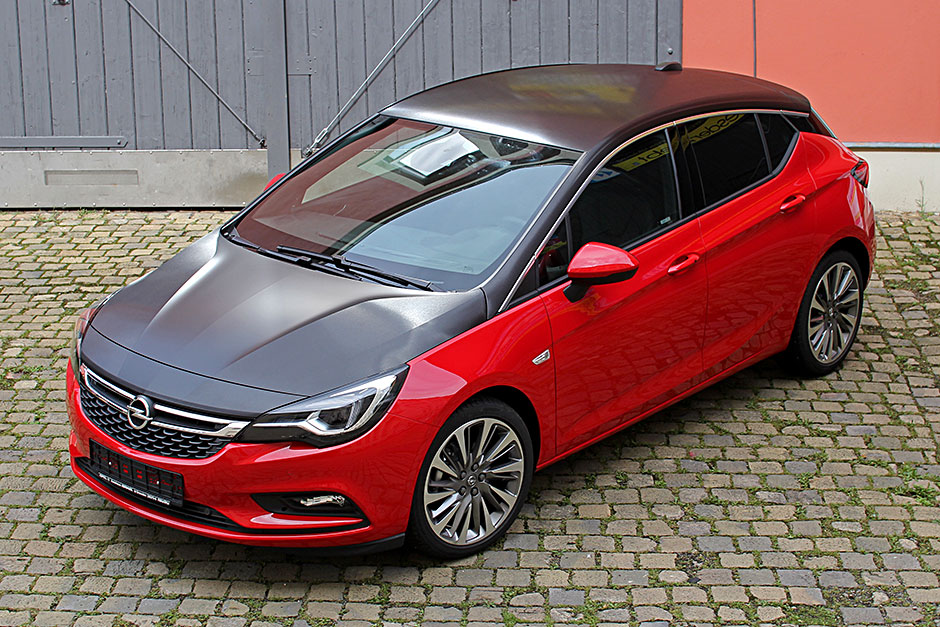 Opel-Astra - Teilfolierung
