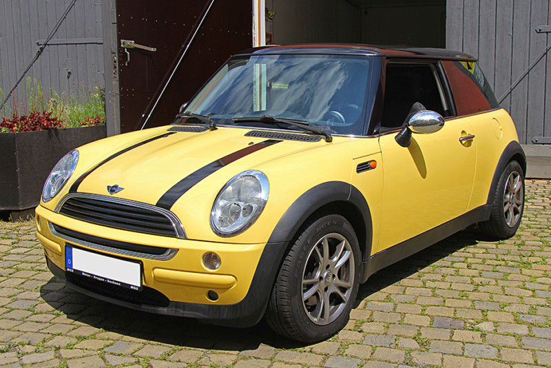 Mini Cooper Teilfolierung